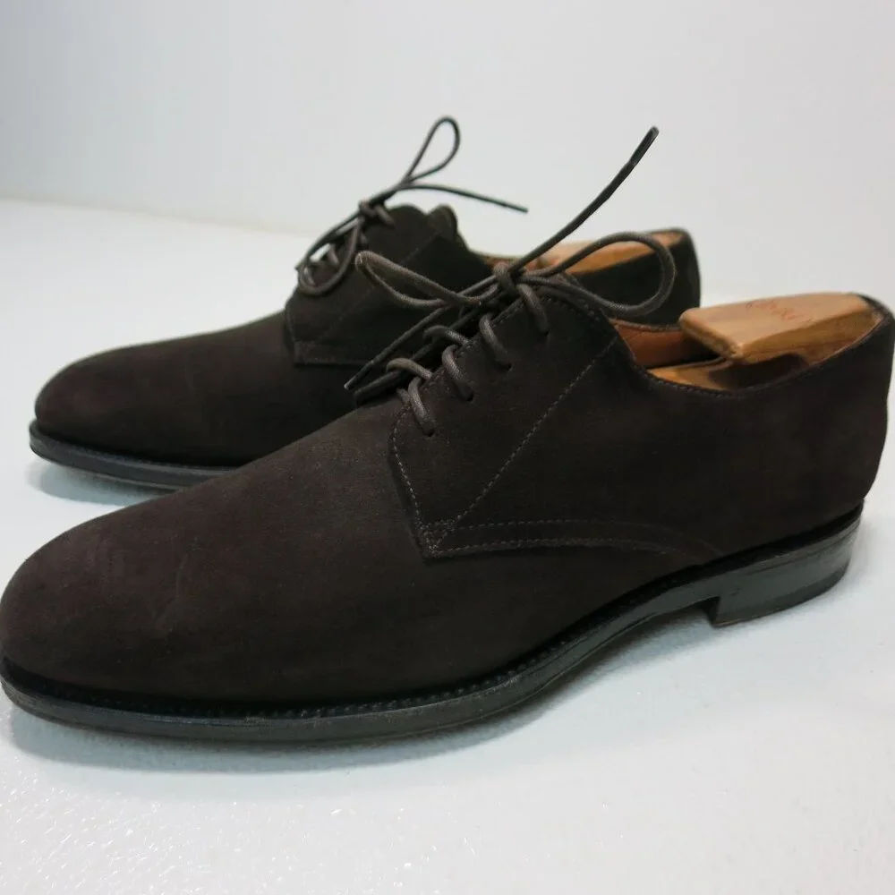 Aquatalia Arturo Suede Leather Dress Oxfords Footwear Men's Dress Shoes Sz 10